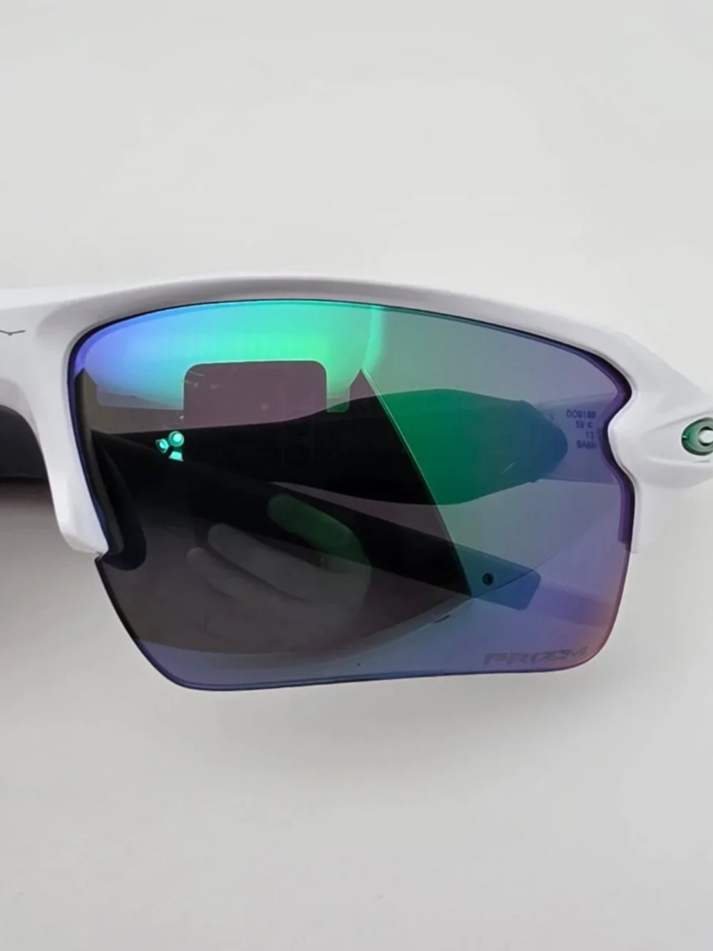 Oakley OO9188-9259 Flak 2.0 XL White Frame Prizm Jade Iridium Lens Sunglasses